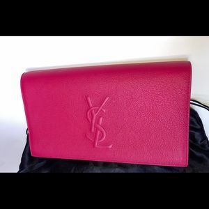 Pink Authentic YSL clutch